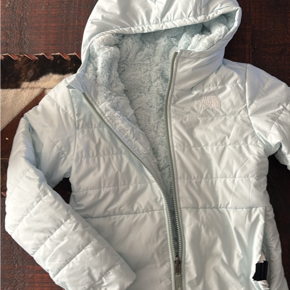The North Face Light Blue Puffer Jacket